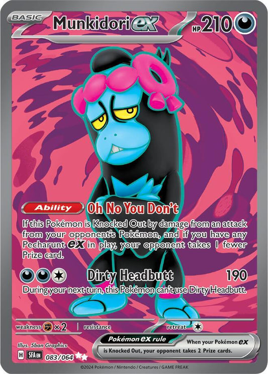 Munkidori ex - 083/064 083/064 Ultra Rare Shrouded Fable Pokémon card