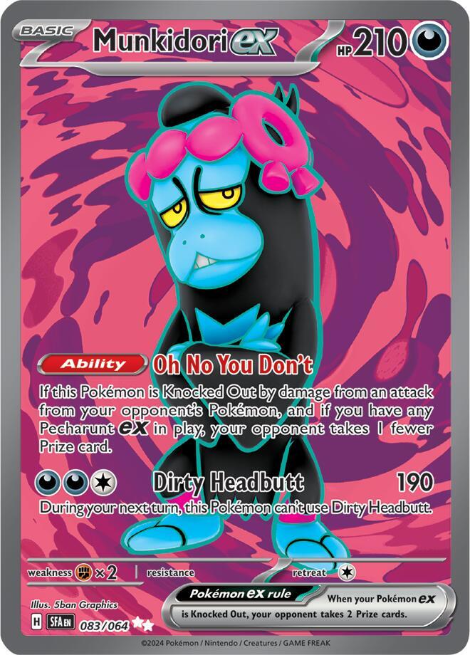 Munkidori ex - 083/064 083/064 Ultra Rare Shrouded Fable Pokémon card