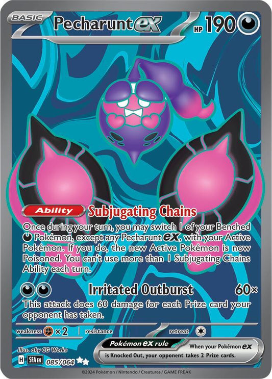 Pecharunt ex - 085/064 085/064 Ultra Rare Shrouded Fable Pokémon card