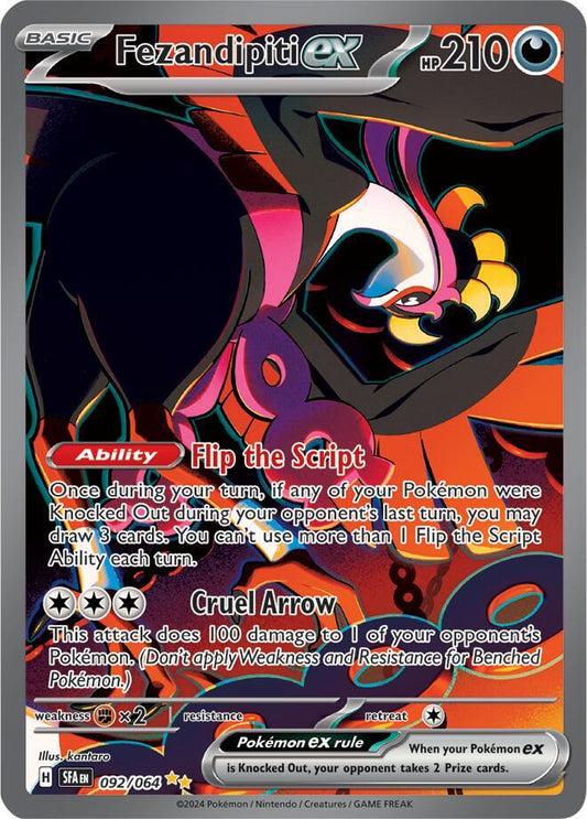 Fezandipiti ex - 092/064 092/064 Special Illustration Rare Shrouded Fable Pokémon card