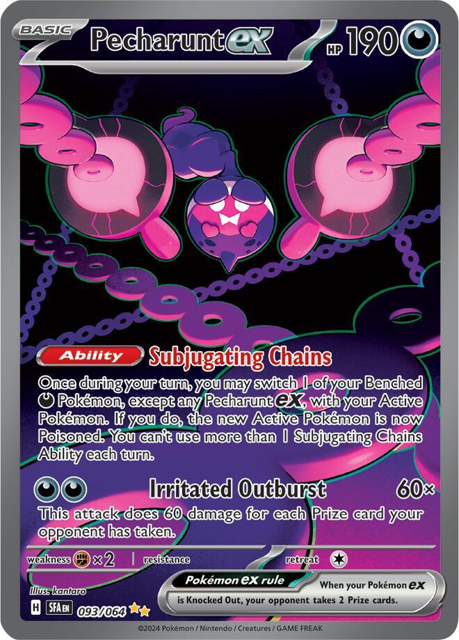 Pecharunt ex - 093/064 093/064 Special Illustration Rare Shrouded Fable Pokémon card