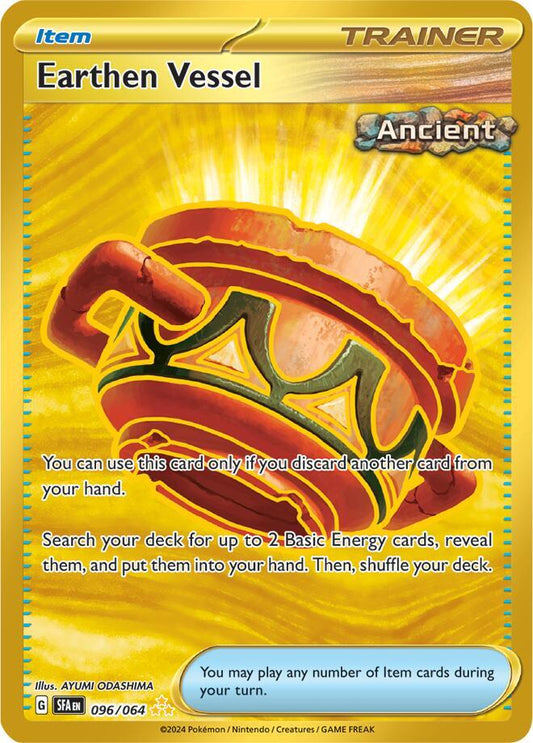 Earthen Vessel 096/064 Hyper Rare Shrouded Fable Pokémon card