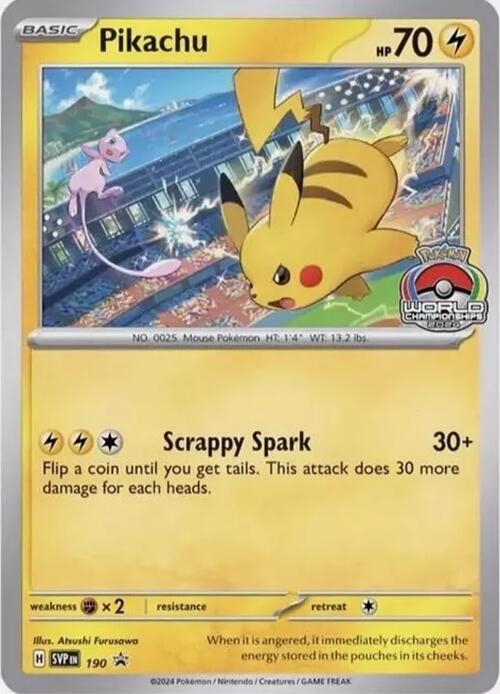 Pikachu - 190 - 190 Promo SV: Scarlet & Violet Promo Cards