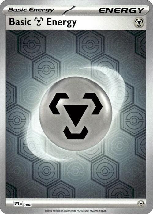 Basic Metal Energy (Reverse Holofoil) 8 Common Shrouded Fable Pokémon card