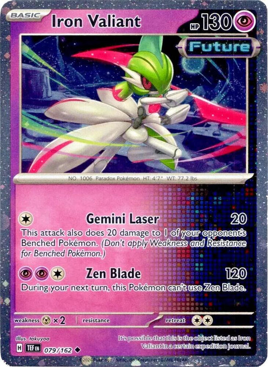 Iron Valiant - 079/162 (Cosmos Holo) 079/162 Uncommon Miscellaneous Cards & Products Pokémon card