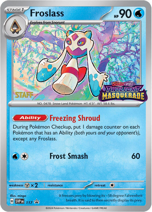 Froslass - 117 (Prerelease) [Staff] 117 Promo Scarlet & Violet Promo Cards Pokémon card