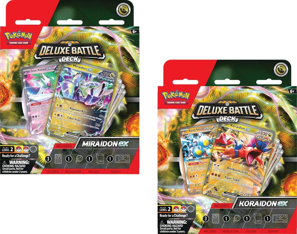 Deluxe Battle Deck: Miraidon ex/Koraidon ex [Set of 2] Miscellaneous Cards & Products