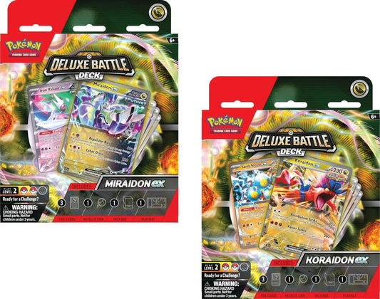 Deluxe Battle Deck: Miraidon ex/Koraidon ex [Set of 2] Miscellaneous Cards & Products