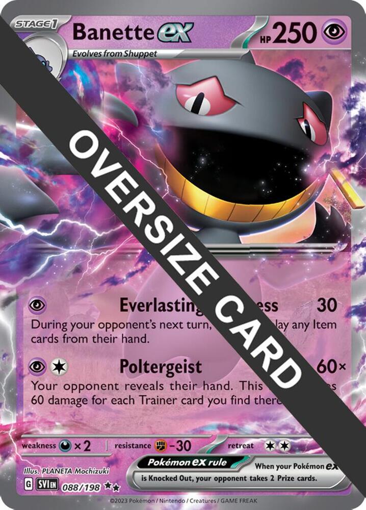 Banette ex - 088/198 088/198 Double Rare Jumbo Cards Pokémon card