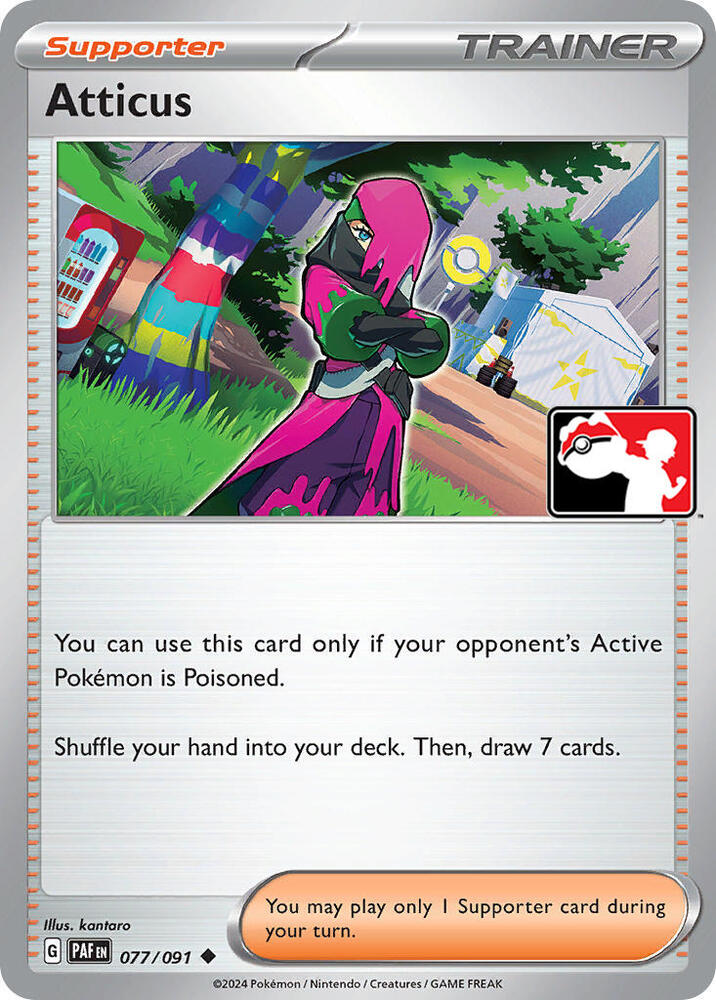 Atticus - 077/091 077/091 Uncommon Prize Pack Series Cards Pokémon card