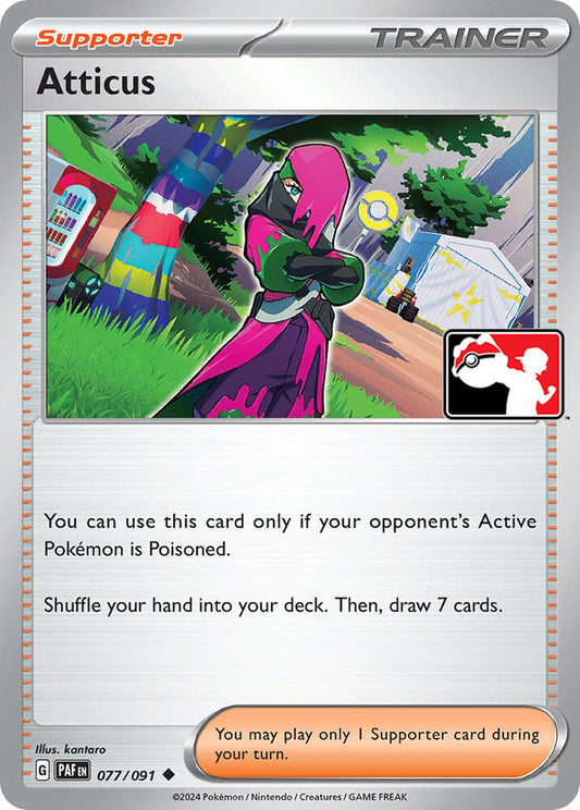 Atticus 077/091 Uncommon Prize Pack Series Cards Pokémon card