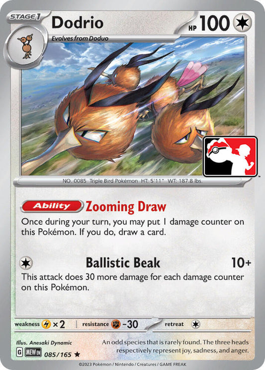 Dodrio 085/165 Rare Prize Pack Series Cards Pokémon card