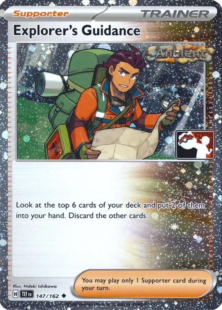 Explorer's Guidance - 147/162 (Cosmos Holo) 147/162 Uncommon Prize Pack Series Cards Pokémon card