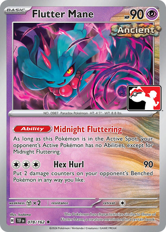Flutter Mane 078/162 Rare Prize Pack Series Cards Pokémon card