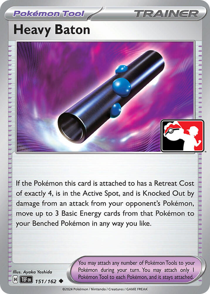 Heavy Baton - 151/162 151/162 Uncommon Prize Pack Series Cards Pokémon card