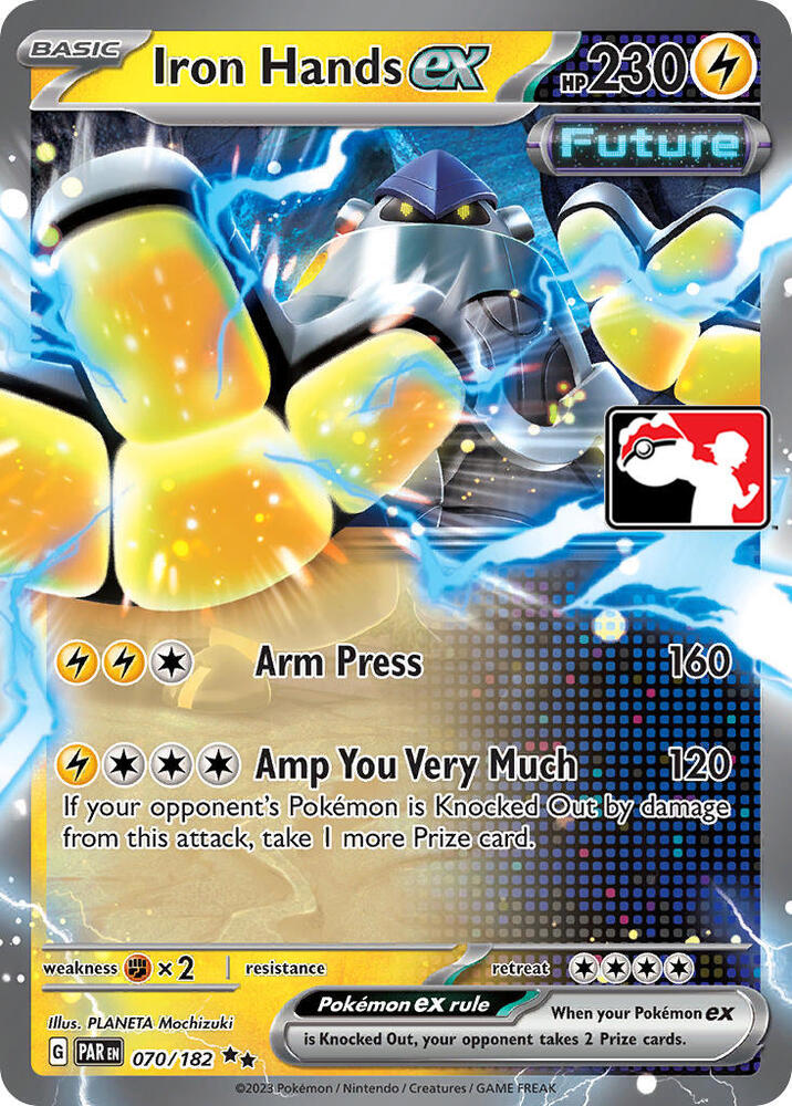 Iron Hands ex - 070/182 070/182 Double Rare Prize Pack Series Cards Pokémon card