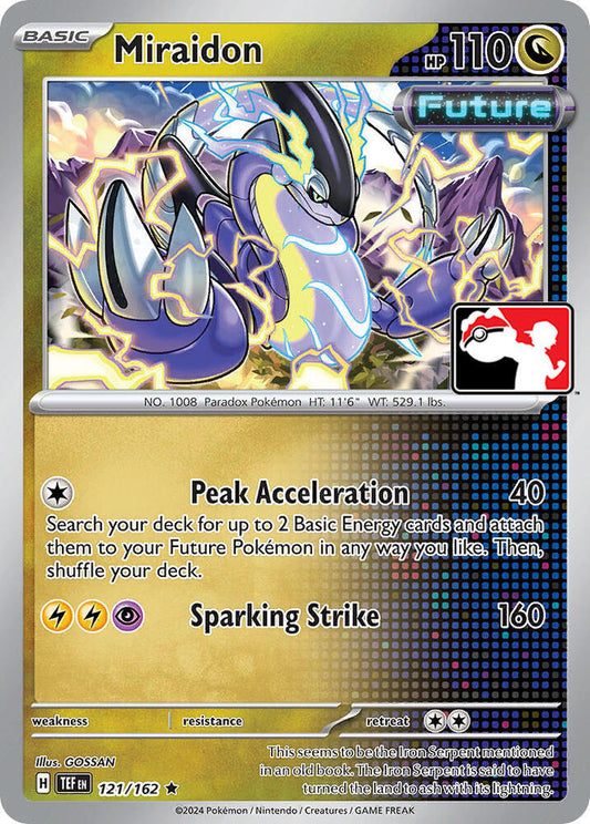 Miraidon 121/162 Rare Prize Pack Series Cards Pokémon card
