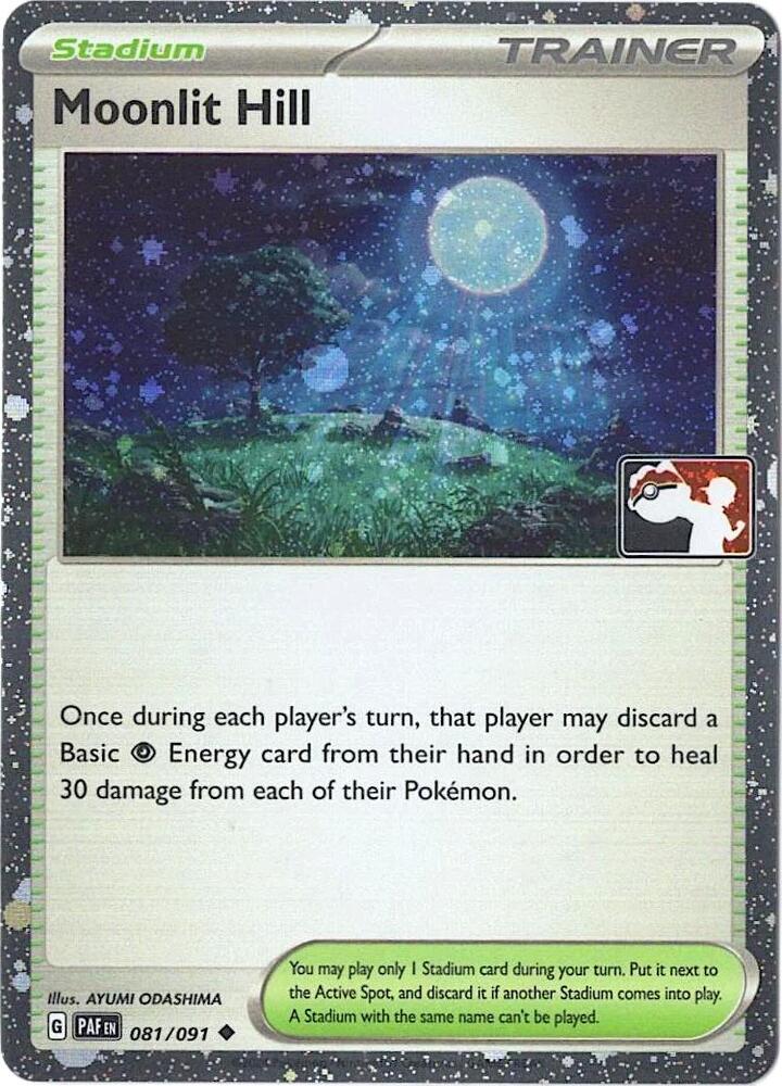 Moonlit Hill - 081/091 (Cosmos Holo) 081/091 Uncommon Prize Pack Series Cards Pokémon card