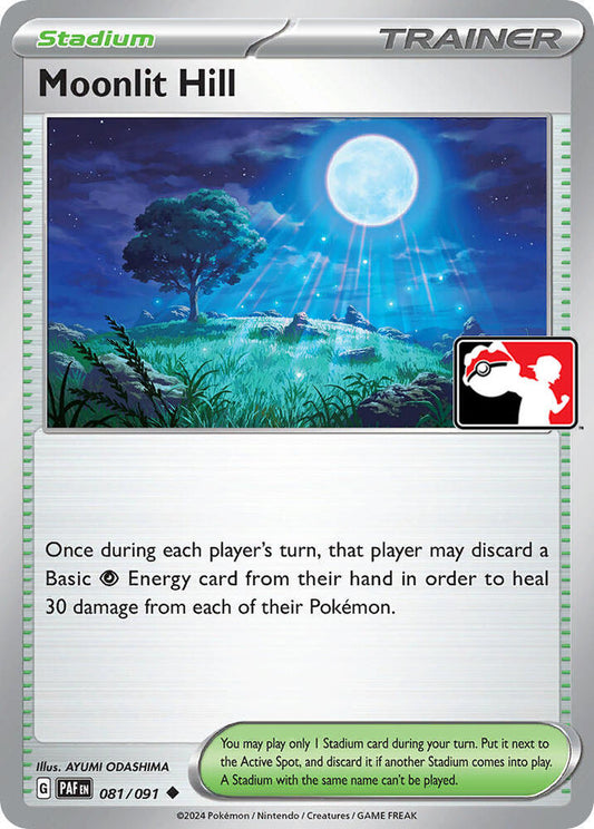 Moonlit Hill 081/091 Uncommon Prize Pack Series Cards Pokémon card