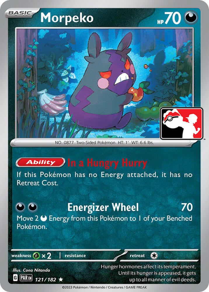 Morpeko - 121/182 121/182 Rare Prize Pack Series Cards Pokémon card