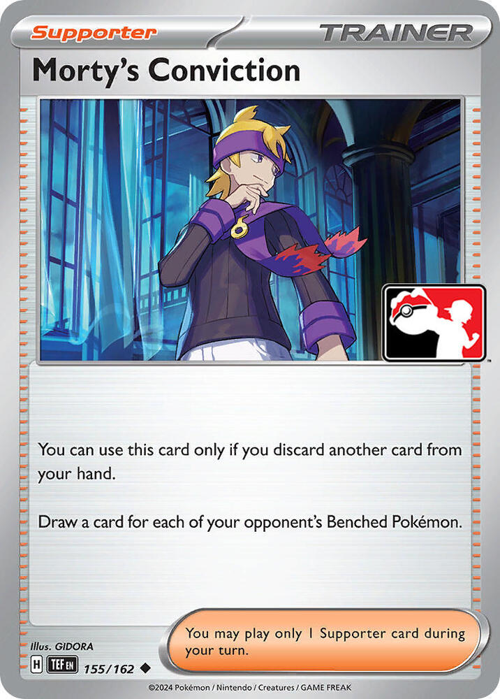 Morty's Conviction - 155/162 155/162 Uncommon Prize Pack Series Cards Pokémon card