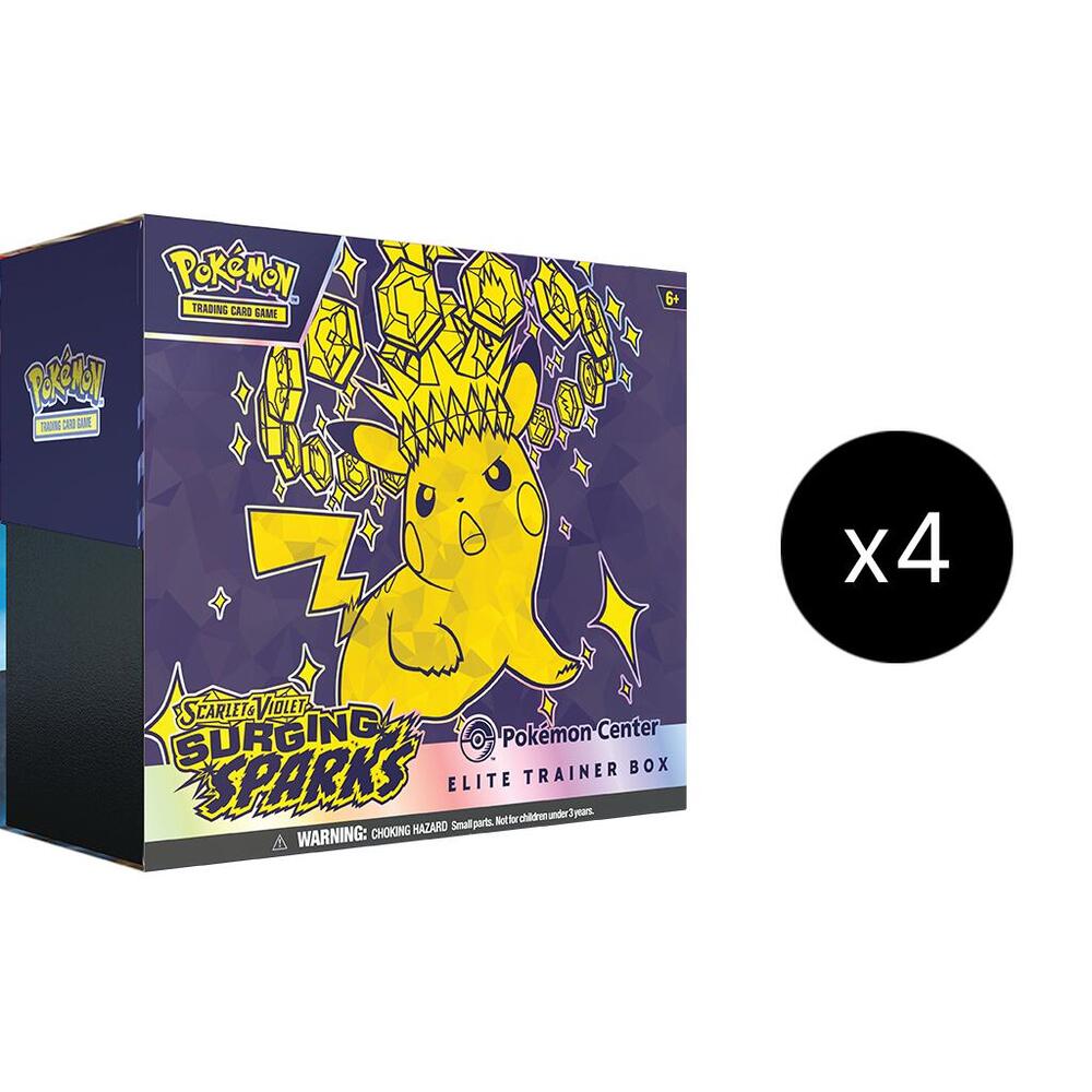 Surging Sparks Pokemon Center Elite Trainer Box (Exclusive) Case Pokémon card