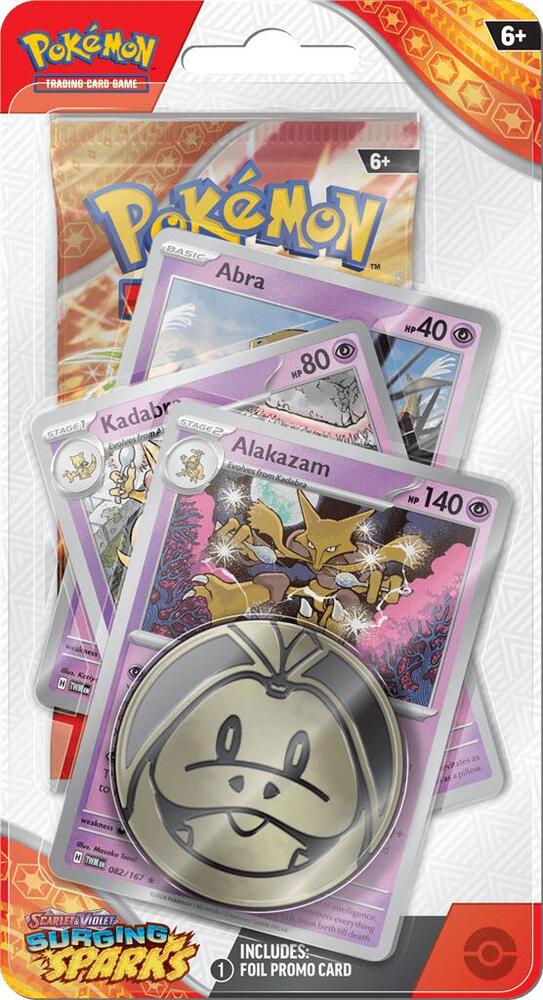 Surging Sparks Premium Checklane Blister [Alakazam] Pokémon card