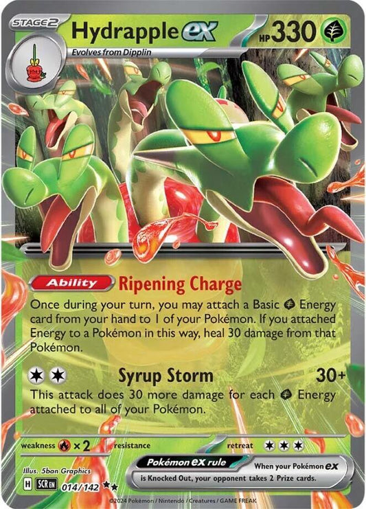 Hydrapple ex - 014/142 Double Rare SV07: Stellar Crown