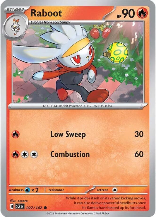 Raboot - 027/142 027/142 Common Stellar Crown Pokémon card