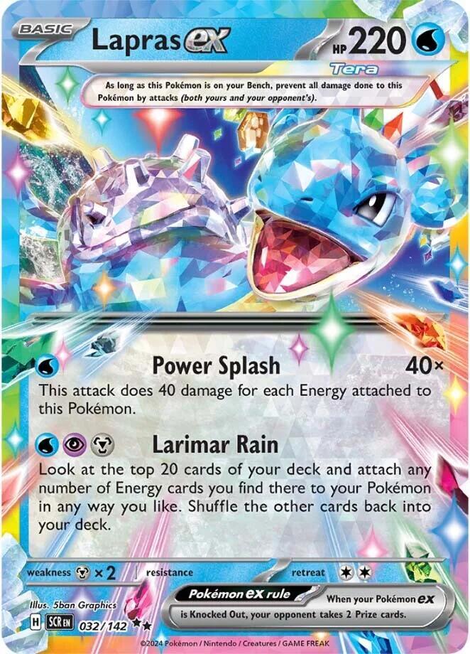 Lapras ex - 032/142 032/142 Double Rare Stellar Crown Pokémon card