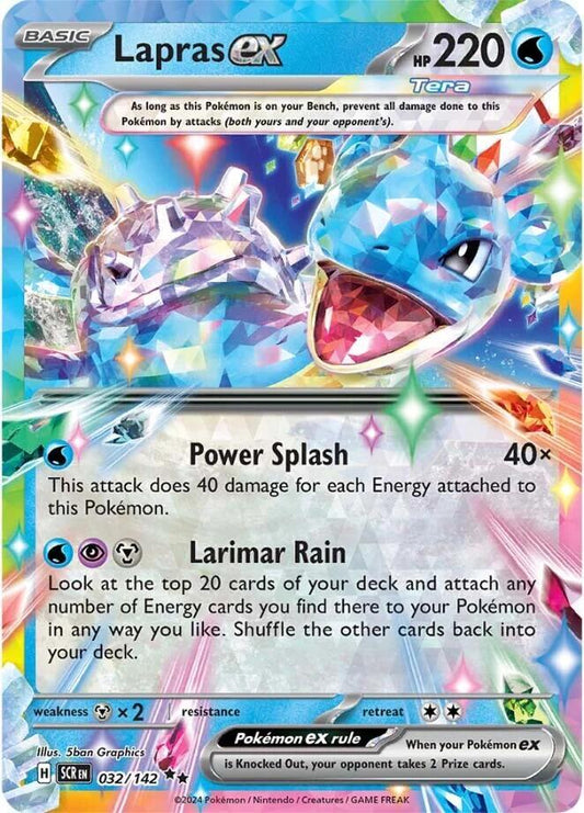 Lapras ex - 032/142 Double Rare SV07: Stellar Crown