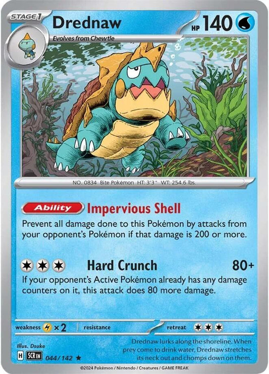 Drednaw 044/142 Rare Stellar Crown Pokémon card