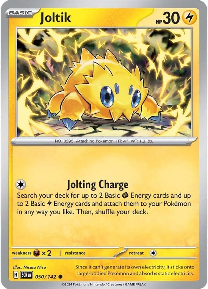 Joltik - 050/142 050/142 Common Stellar Crown Pokémon card
