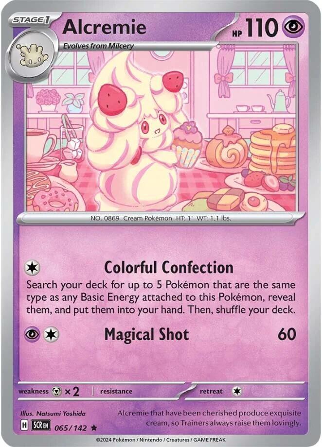 Alcremie 065/142 Rare Stellar Crown Pokémon card