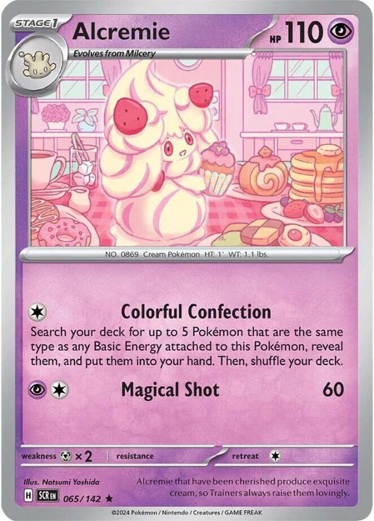 Alcremie 065/142 Rare Stellar Crown Pokémon card