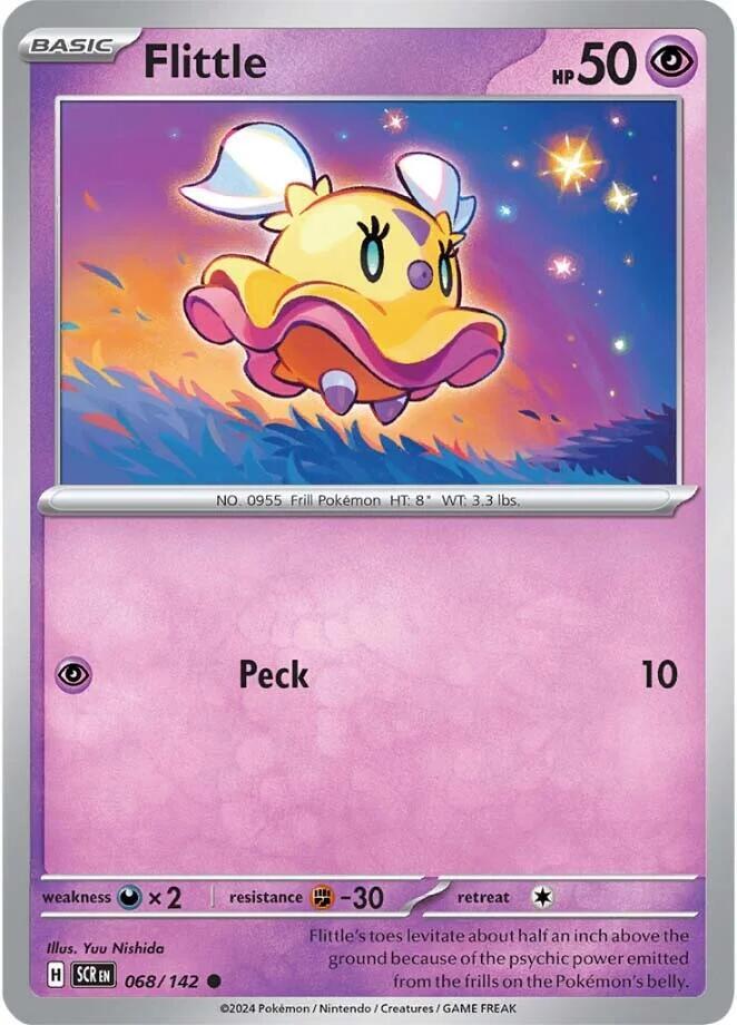 Flittle 068/142 Common Stellar Crown Pokémon card