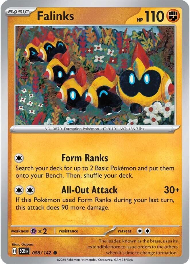 Falinks 088/142 Common Stellar Crown Pokémon card