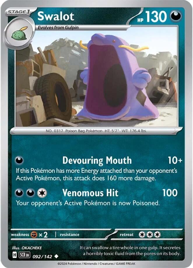Swalot 092/142 Uncommon Stellar Crown Pokémon card