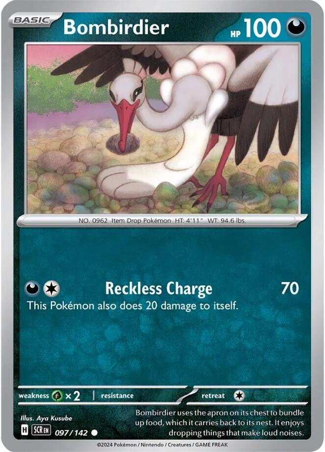 Bombirdier 097/142 Common Stellar Crown Pokémon card