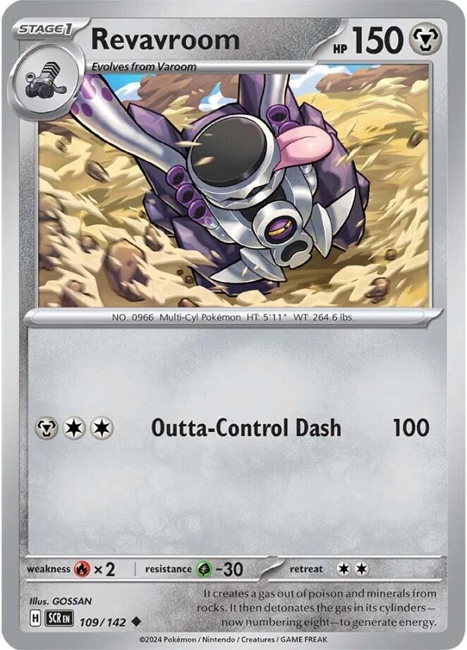 Revavroom 109/142 Uncommon Stellar Crown Pokémon card