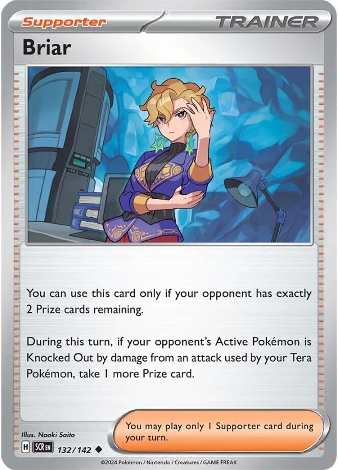 Briar - 132/142 132/142 Uncommon Stellar Crown Pokémon card