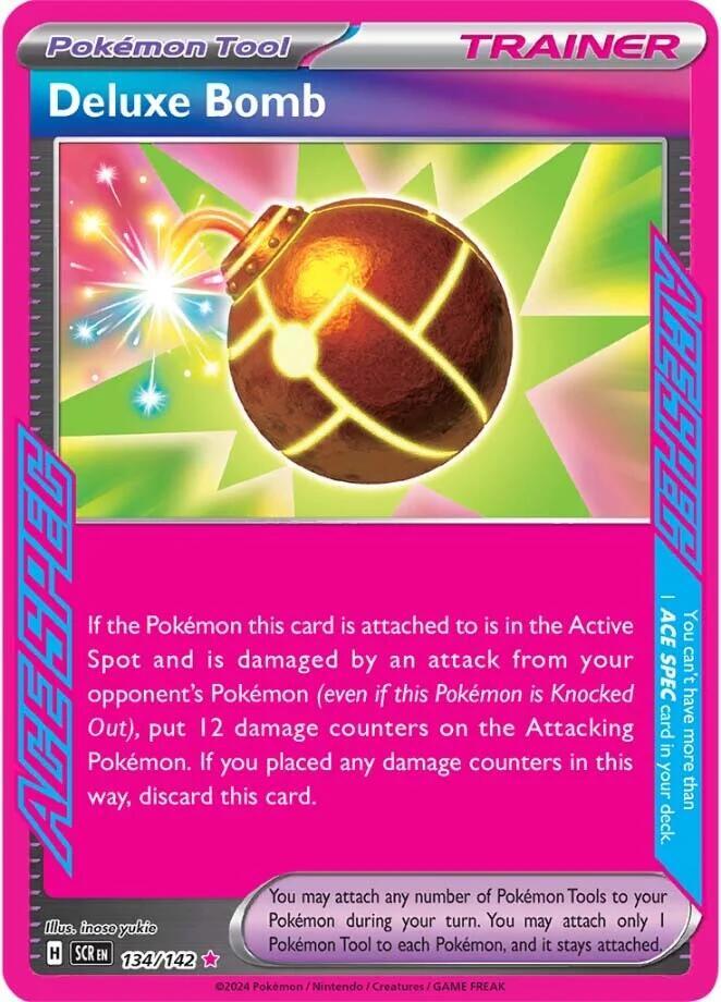 Deluxe Bomb - 134/142 ACE SPEC Rare SV07: Stellar Crown