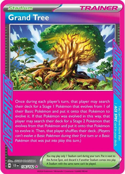 Grand Tree - 136/142 ACE SPEC Rare SV07: Stellar Crown