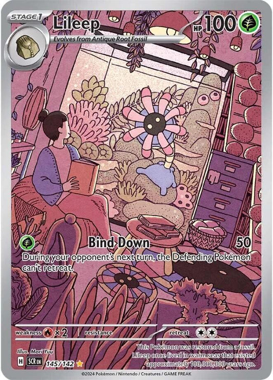 Lileep - 145/142 145/142 Illustration Rare Stellar Crown Pokémon card