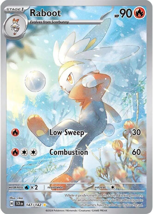 Raboot - 147/142 147/142 Illustration Rare Stellar Crown Pokémon card