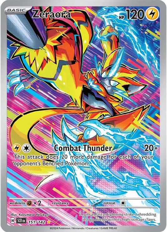 Zeraora - 151/142 151/142 Illustration Rare Stellar Crown Pokémon card