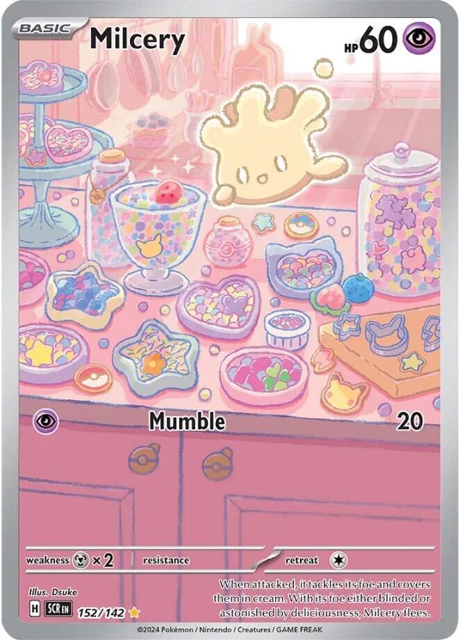 Milcery - 152/142 152/142 Illustration Rare Stellar Crown Pokémon card