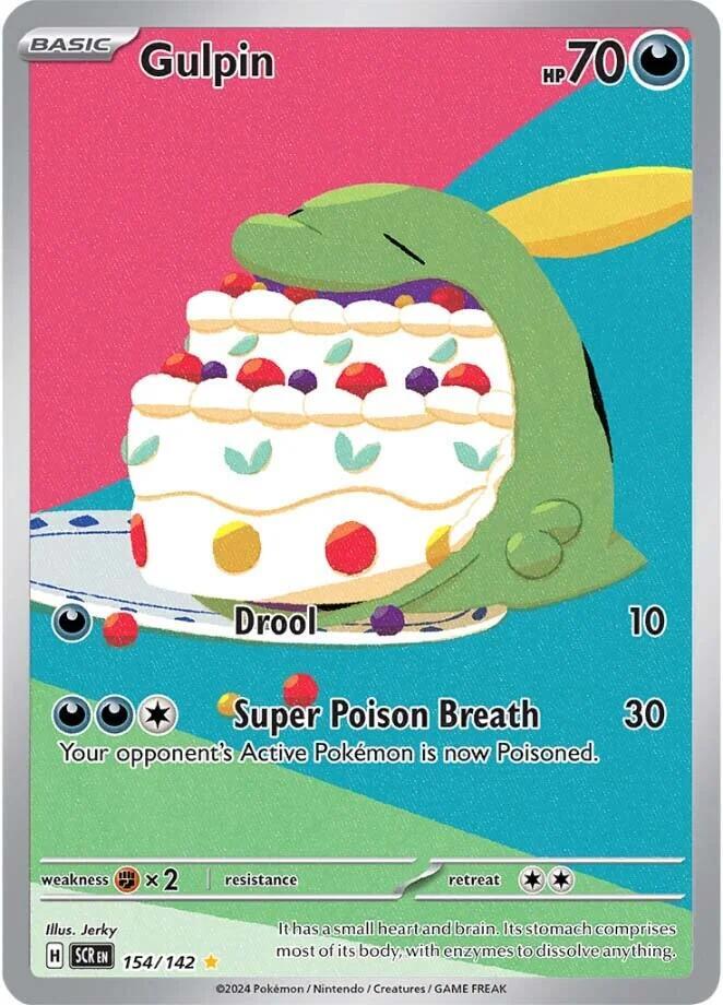 Gulpin - 154/142 154/142 Illustration Rare Stellar Crown Pokémon card