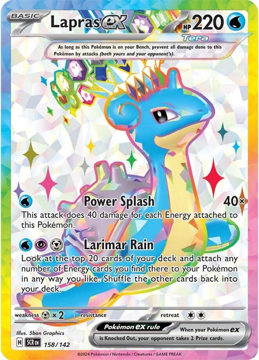Lapras ex - 158/142 158/142 Ultra Rare Stellar Crown Pokémon card