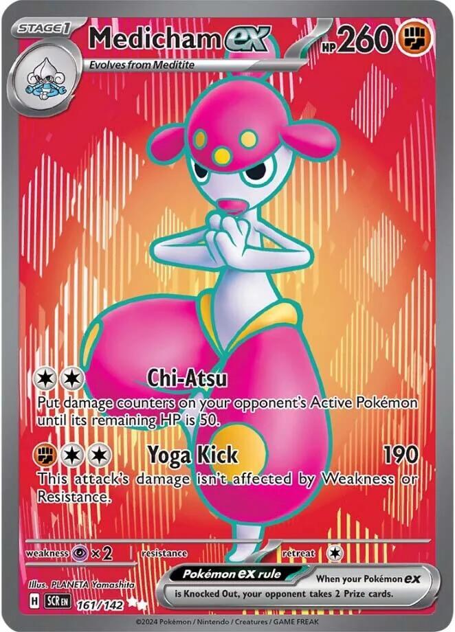 Medicham ex - 161/142 161/142 Ultra Rare Stellar Crown Pokémon card